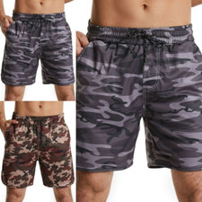 Brand New Home Outdoor Men Shorts Beach Pants Basic Camouflage Comfortable