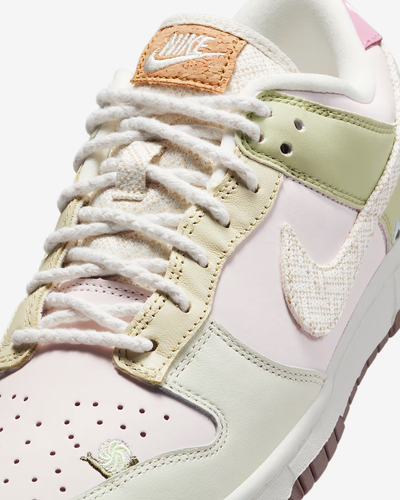 New Nike Women's Dunk Low “Mushroom” Shoes - Olive Aura (IB8876-661) - Picture 7 of 8