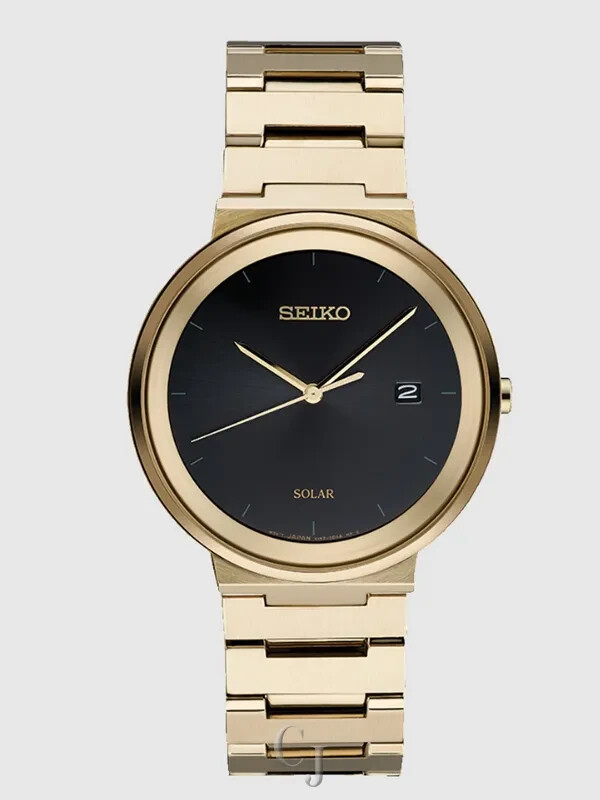 Seiko Essentials Men's Black Watch SNE482 for sale online - Main Image