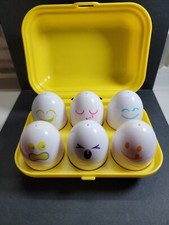 Vintage 1993 Tomy Hide N Squeak Eggs Chicks learning toy