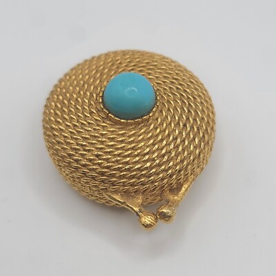Este Lauder Compact Youth Dew Turquoise Bead
