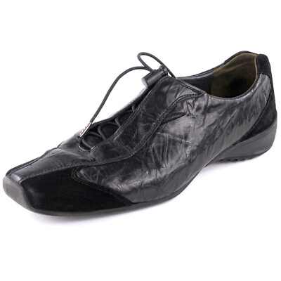 PAUL GREEN (US) Leather Suede Fashion Sneakers Shoes w/ Bungee  Closure