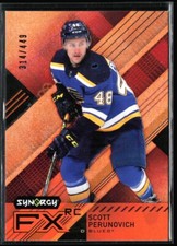 2021-22 Upper Deck Synergy FX Rc Orange Scott Perunovich /449 #H1R4B