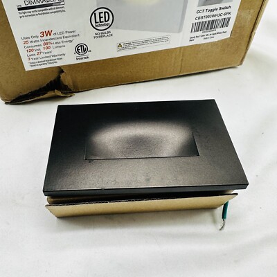 CLOUDY BAY Dimmable 3 Color 120V LED Indoor Outdoor Step Light 3000K ...