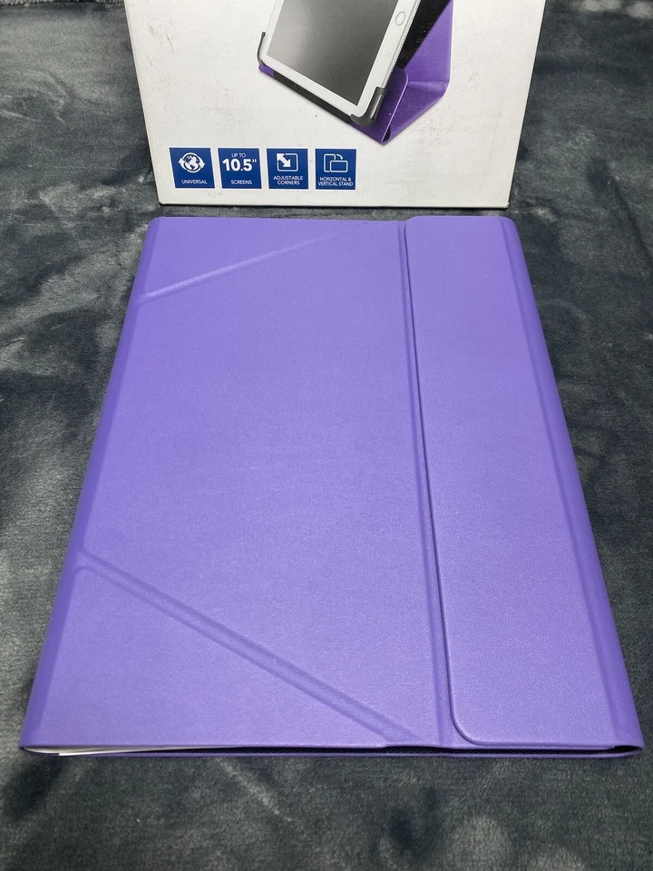 INSIGNIA Universal FlexView Folio For 10.5 Tablet Reader Adjustable Purple - Image 4 of 4