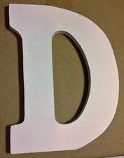 Wood Letter D White New