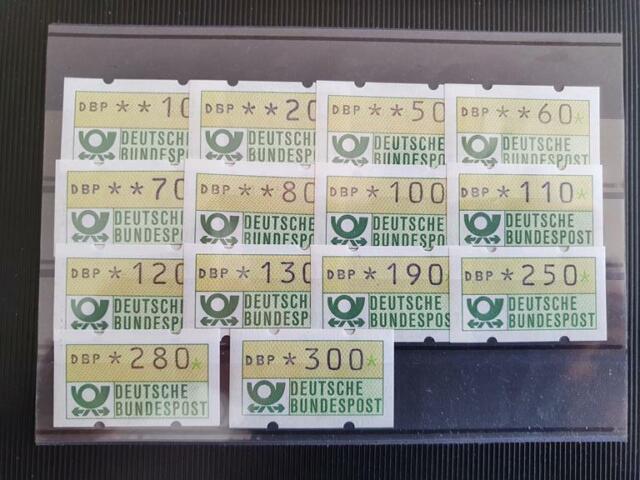 ATM Deutschland Michel 1.1hu TS2 xx mit 11 AQ von Düsseldorf vom 6.3.89 ATM Deutschland Michel 1.1hu TS2 xx mit 11 AQ von Düsseldorf vom 6.3.89
