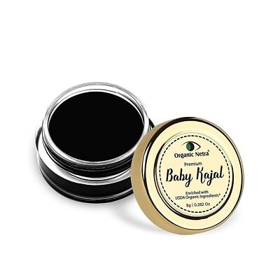 Organic Netra Baby Kajal – Wasserfest, Smudgeproof, Mit Natürlichen Ölen, 0,2 Oz (ca. 5,7 G)