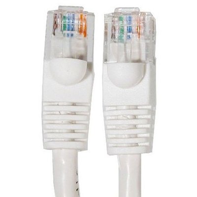 Ethernet Network Patch Cat6 Cable (100ft) - White