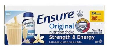 Ensure Vanilla Protein Shake, 8 oz - 24 Count Ensure Plus for therapeutic nutrit