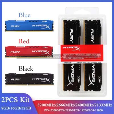 memoria ram ddr4 kit 4GB 8GB 16GB 32GB DIMM 2133 2400 2666 3200 for Desktop  lot