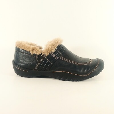 J-41 by Jambu Lenox Womens 5.5 Jeep Engineered Vegan Faux Fur Slip On Clog   