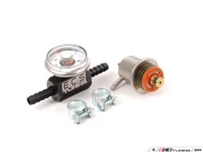 ECS - Adjustable Fuel Pressure Regulator & Gauge Kit - 000198501BLK