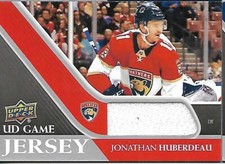 2020-21 UD Hockey Jersey   JONATHAN HUBERDEAU  FLORIDA PANTHERS
