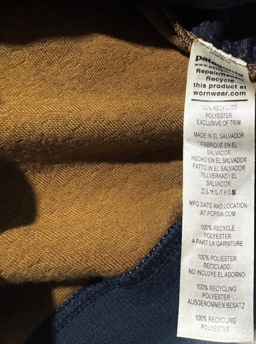 Suéter Pullover Patagonia Para Hombres Castaño Rojizo Polar Talla S Estilo Ecológico - Imagen 6 de 7