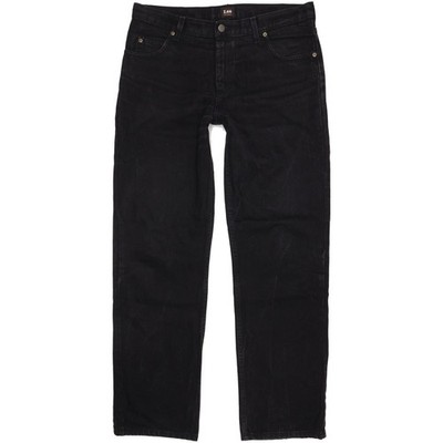 Lee Brooklyn  Herren Schwarz Straight Regular  Jeans W36 L33 (108123)