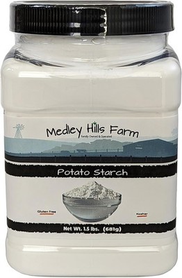 Potato starch gluten by Medley hills farm 1.5 lbs. in Reusable Container - No