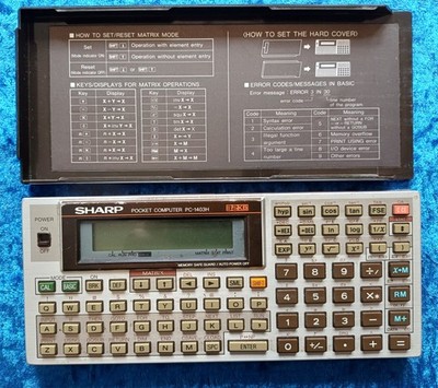 SHARP Pocket Computer PC-1403H 32KB, Taschenrechner programmierbar, gebraucht.