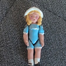 Hantel Doll with Bonnet And Blue Outfit