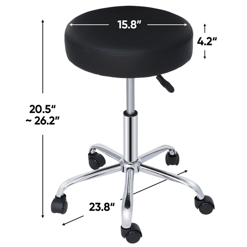 Adjustable Hydraulic Rolling Stool for Tattoo, Spa, and Salon Use - Picture 3 of 13