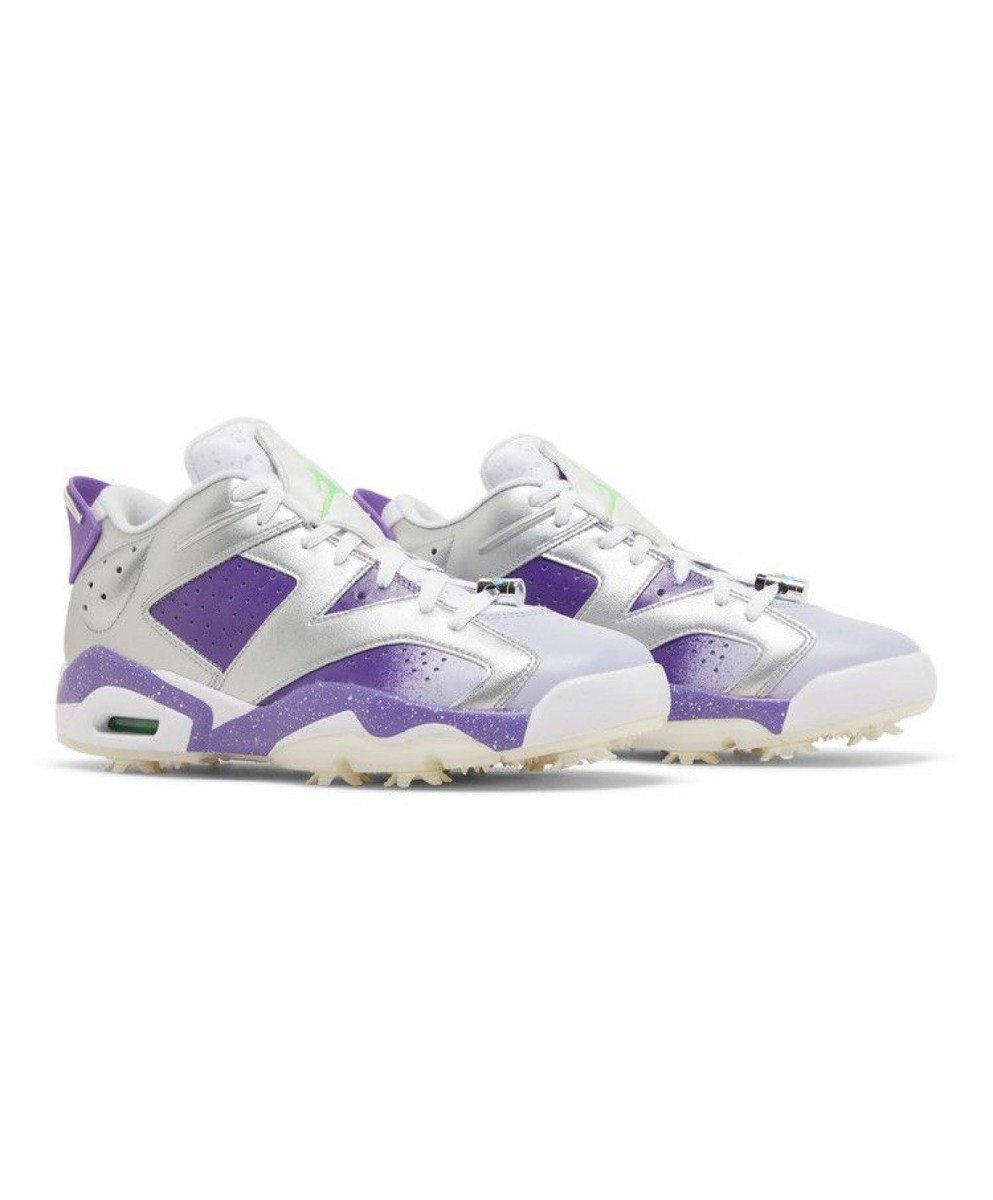 NEW Air Jordan Retro 6 G NRG Golf Shoes Silver Purple FD0205  display picture 2