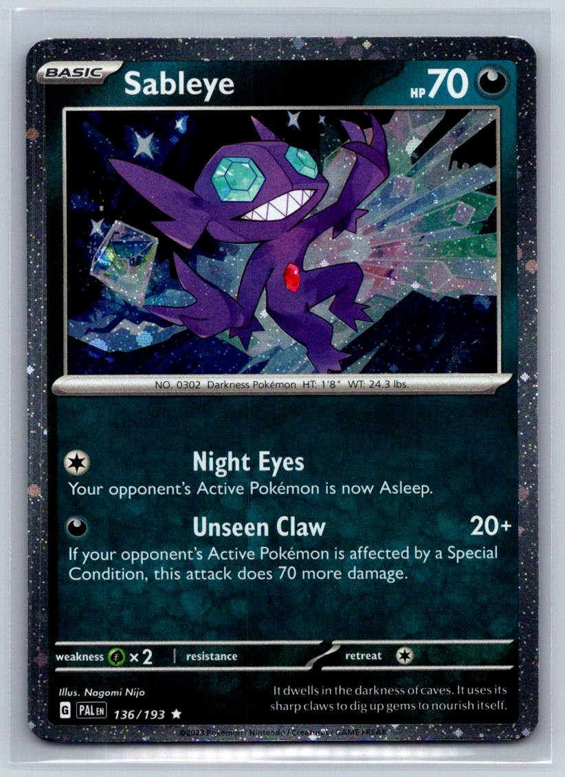Sableye (Cosmos Holo) 136/193 Pokemon Holo NM