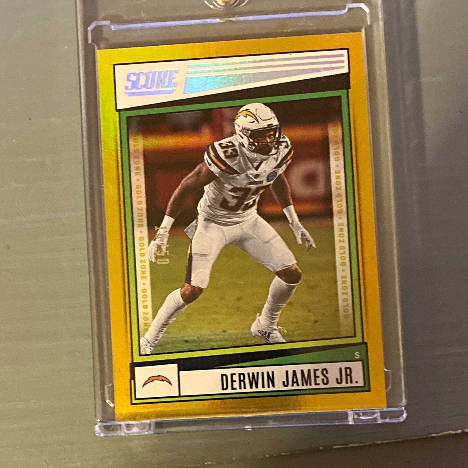 2022 Panini Score Derwin James Jr. #139 Chargers Gold Zone /50