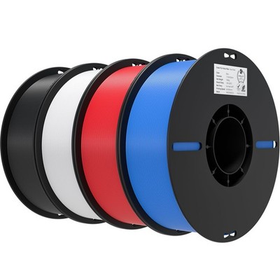 Creality 3D Printer Filament 1.75mm 4KG, PLA Black+white+blue+red 