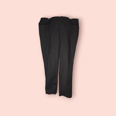 Eloquii Kady Fit Double-Weave Straight Leg Pants Work Trouser Plus Size 18R