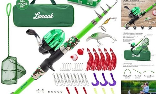 Buy YONGZHI Kids Fishing Pole Portable Telescopic Fishing Rod And Reel