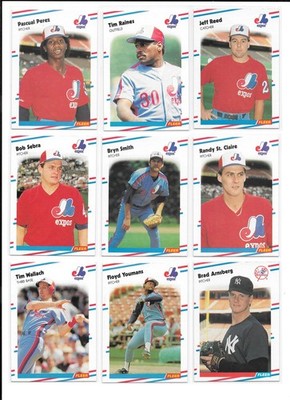 1988 Fleer Baseball Trading Cards / You Choose #s 201 - 400 / mb52