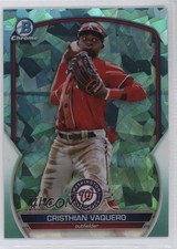 2023 Bowman Chrome Sapphire Edition Prospects Aqua 82/99 Cristhian Vaquero g1k