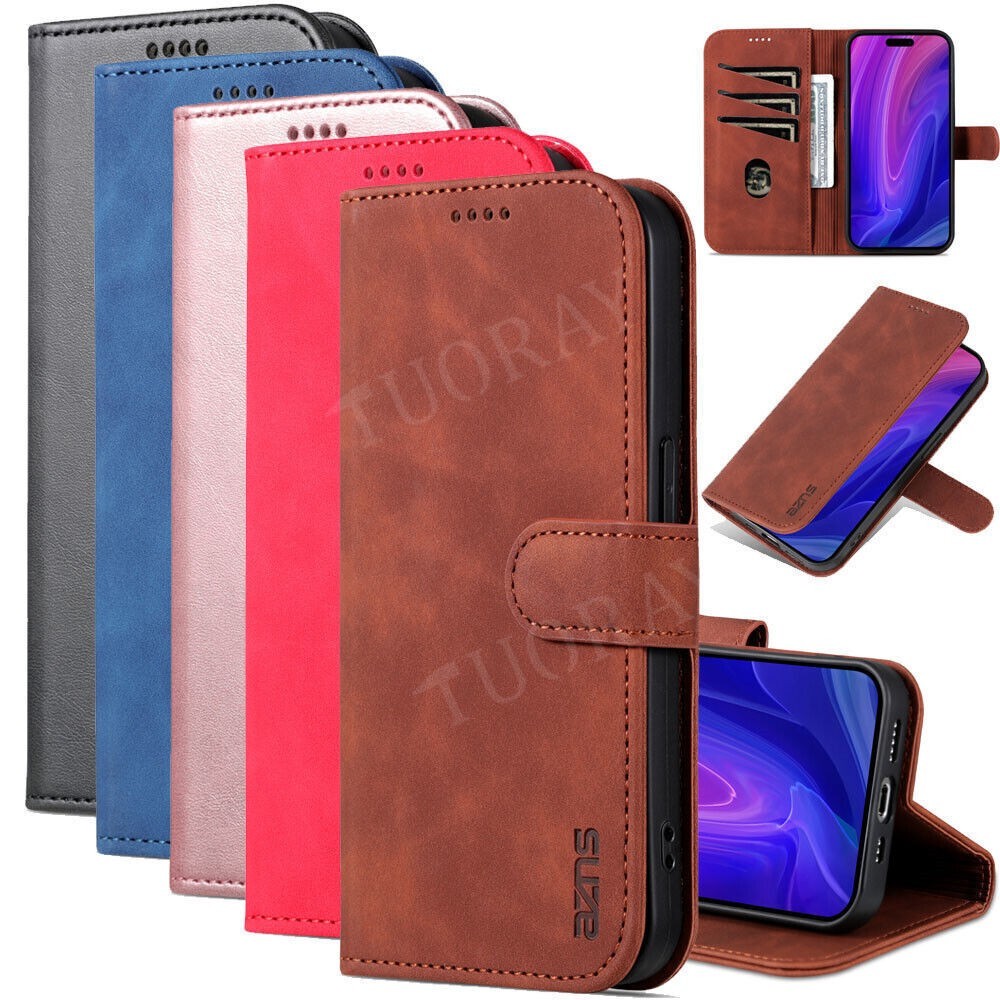 Handy Tasche Schutzhülle Flip Case Hülle Für iPhone 17 16 15 14 13 12 11 Pro Max