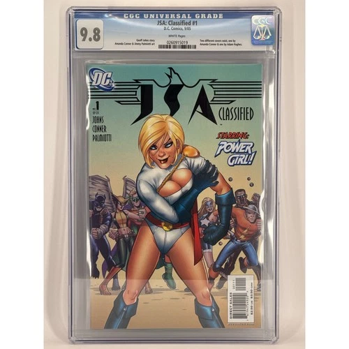 JSA CLASSIFIED 1 High-Grade 9.8 CGC Power Girl, Justice League. DC Comic Book