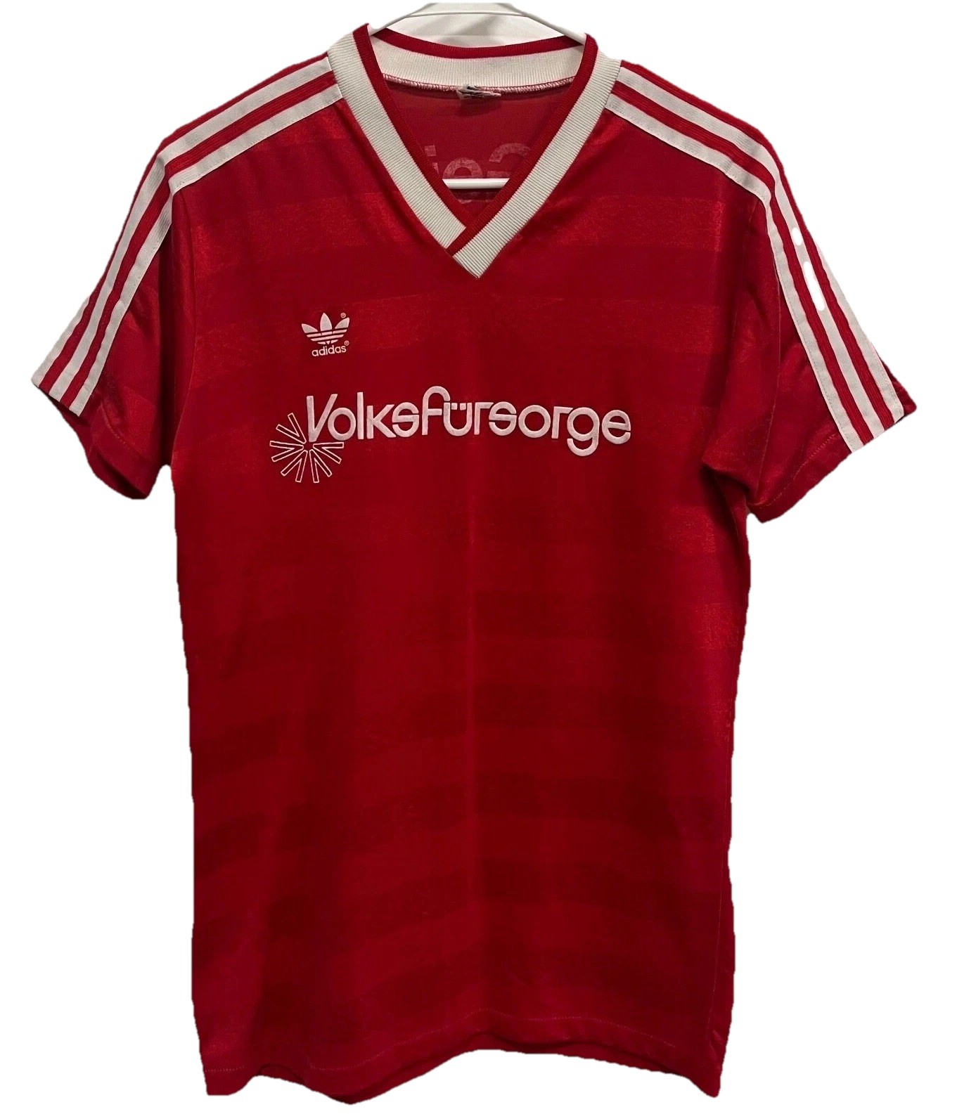 Vintage Adidas 1980's DJK Geisfeld Volksfursorge Soccer Jersey Shirt M Germany