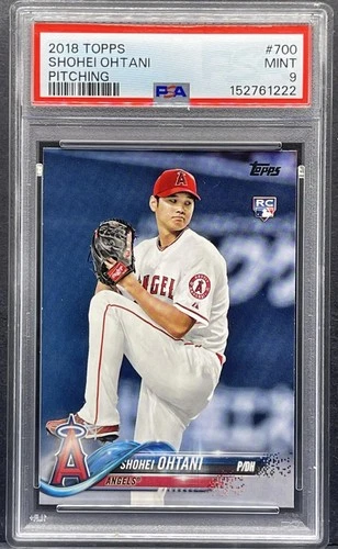 2018 Topps Baseball - Shohei Ohtani - Rookie Card #700 Pitching RC PSA 9 MINT