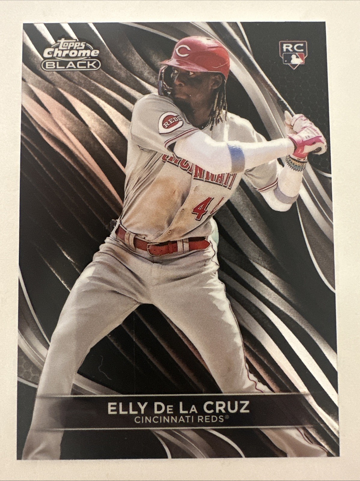 2024 Topps Chrome Black Elly De La Cruz #17 Rookie Card Cincinnati Reds - TCCCX