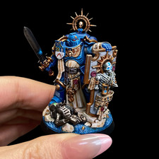 40K Captain With Relic Shield Space Marines PRO-painted Miniature model Presale