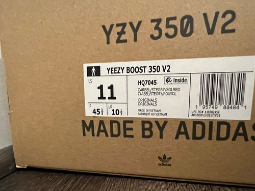 Size 11 - adidas Yeezy Boost 350 V2 Low Carbon Beluga HQ7045 Brand New! - Picture 2 of 2