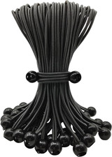 Bungee Cord with Ball 50 Pcs, 10 Inch Bungees Balls Heavy Duty Outdoor Tent Acce
