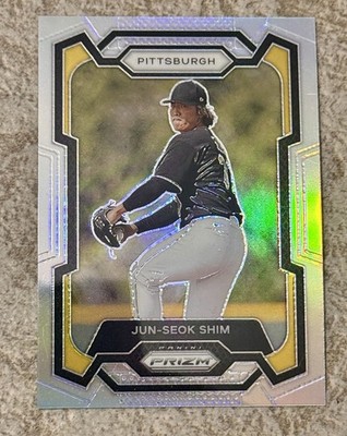 2024 Panini Prizm - Jun-Seok Shim #290 Silver Prizm (RC) Pittsburgh Pirates