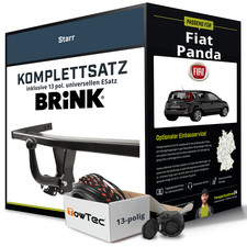Für FIAT Panda Typ 312 , 319 Anhängerkupplung starr +eSatz 13pol uni 12- NEU