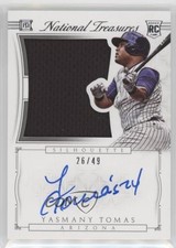 2015 Panini National Treasures Silhouette Auto 26/49 Yasmany Tomas #50 Auto 5x8