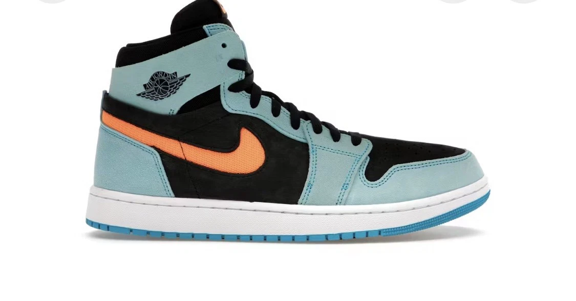 Jordan 1 Zoom Comfort 2 High Bleached Aqua Citrus for Sale