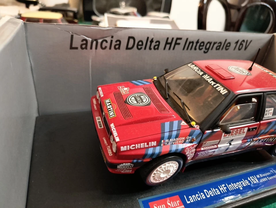 Delta HF Integrale 16v 1/18 Sanremo Rally 1989 Sunstar - Immagine 3 di 4