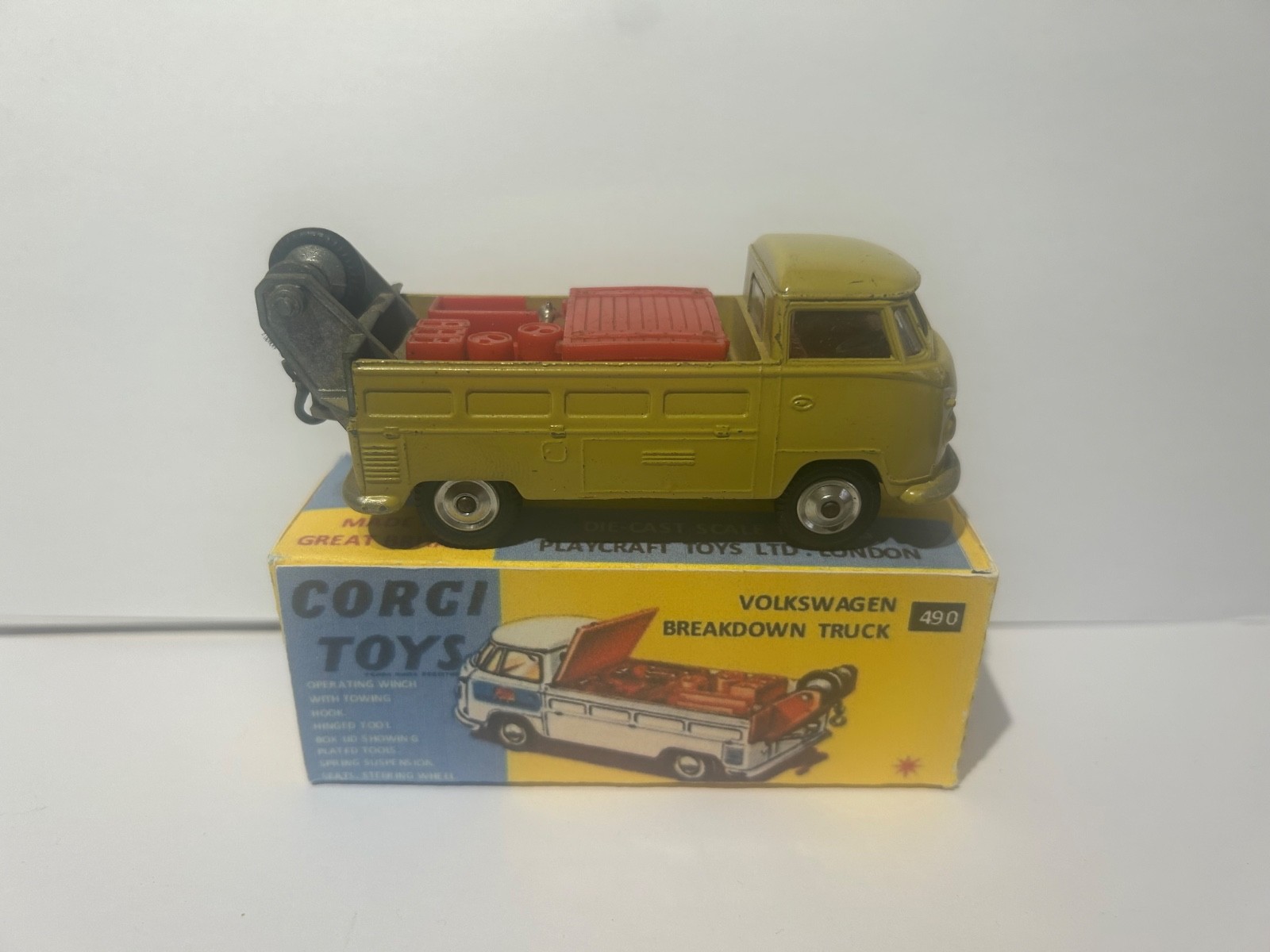 コーギー No.490 フォルクスワーゲン VW BREAKDOWN TRUCK Corgi 490, VW Breakdown truck - Free Price Guide & Review