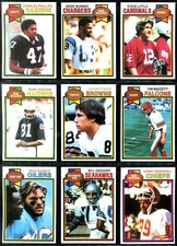 1979 Topps Football Rookies BAKER BELL DEBERG HILL JEFFERSON MONTGOMERY WILLIAMS