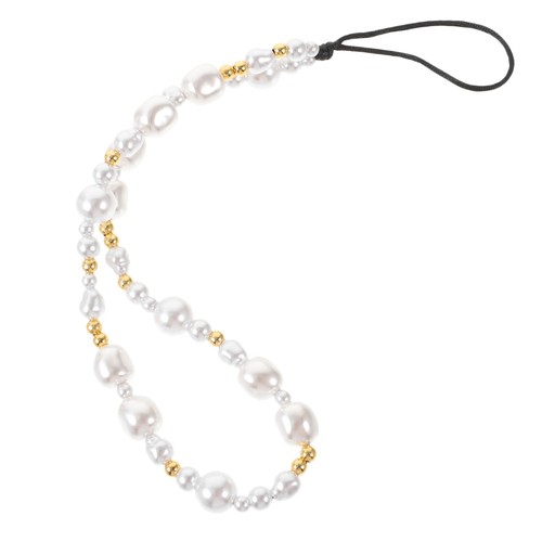 Mobile Phone Chain Lanyard for Beaded Cell Pearls Wrist Strap Hand - Photo 10 sur 12