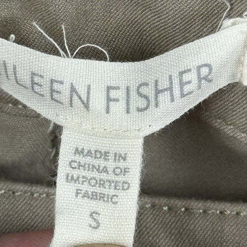 Eileen Fisher Pants Size Small Gray Organic Cotton Stretch - Picture 4 of 7