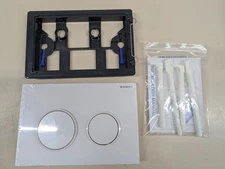 Geberit 115.085.11.1 Omega 20 Dual Flush Wall Mount Toilet Actuator Plate White